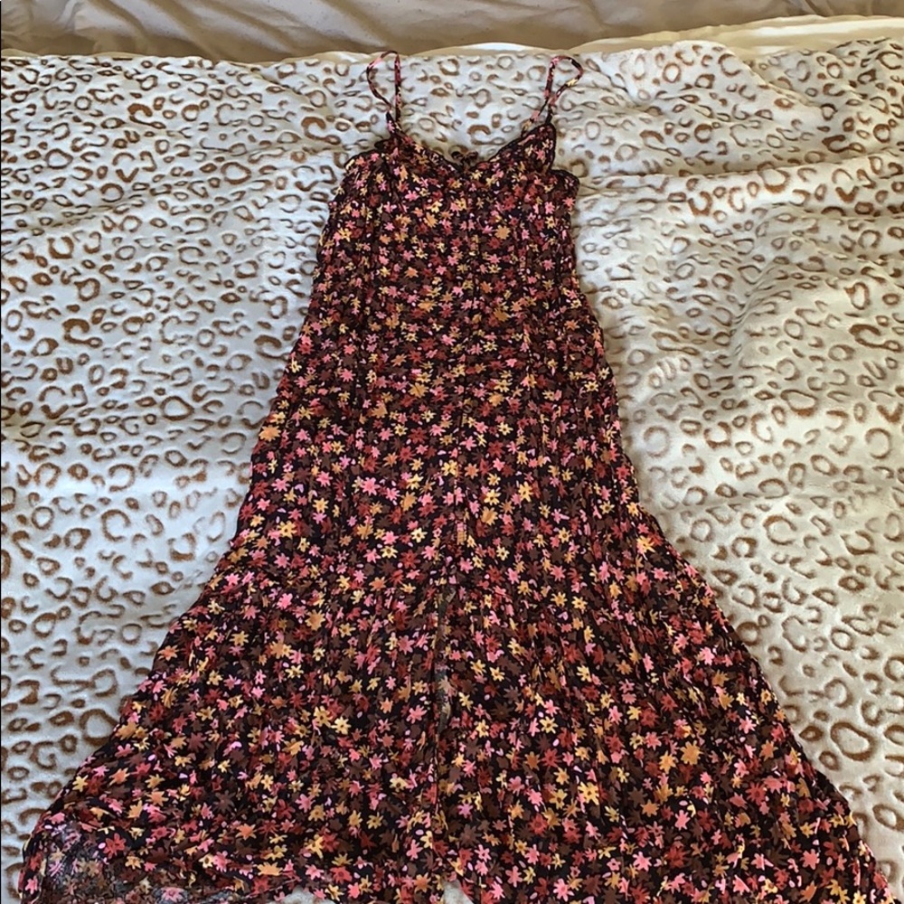 Mossimo Black floral tank dress- Small